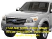 Ford Everest 2,5 XLT 01 cầu 2015 - Cần bán Ford Everest 2,5 XLT 01 cầu đời 2015, màu bạc